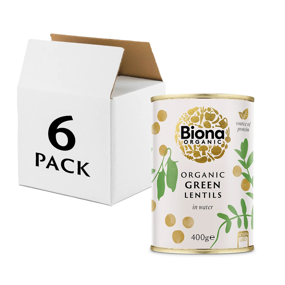 Green Lentils 400g - 6-Pack 1 Green Lentils 400g - 6-Pack