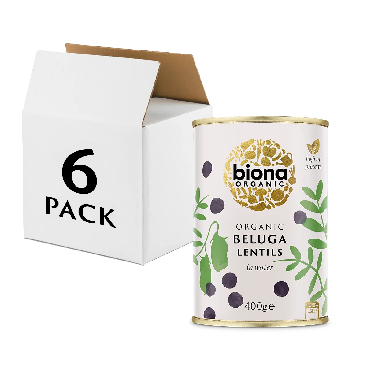Beluga Lentils 400g - 6-Pack 1 Beluga Lentils 400g - 6-Pack