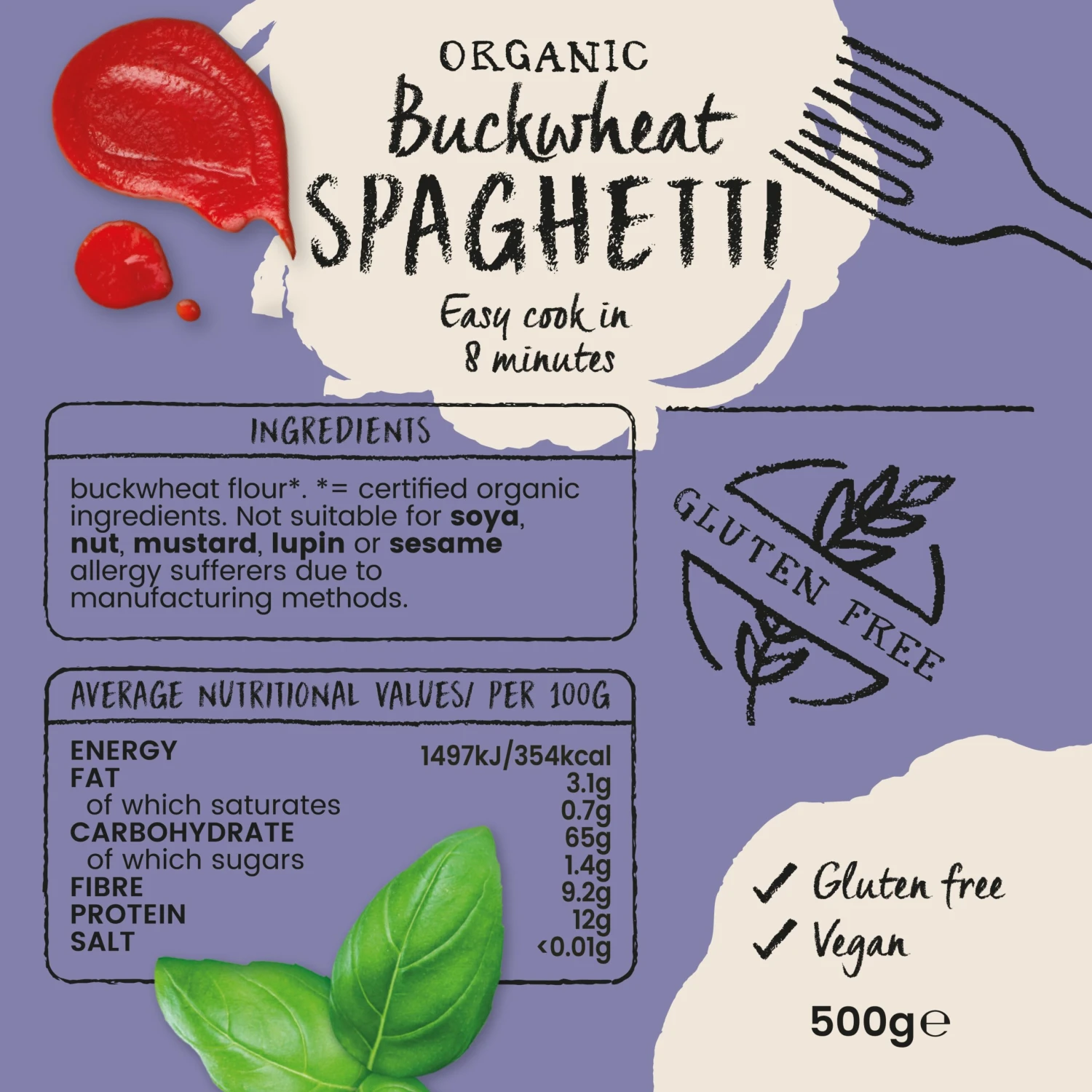 GLUTEN FREE BUCKWHEAT SPAGHETTI 3 GLUTEN FREE BUCKWHEAT SPAGHETTI - Image 3