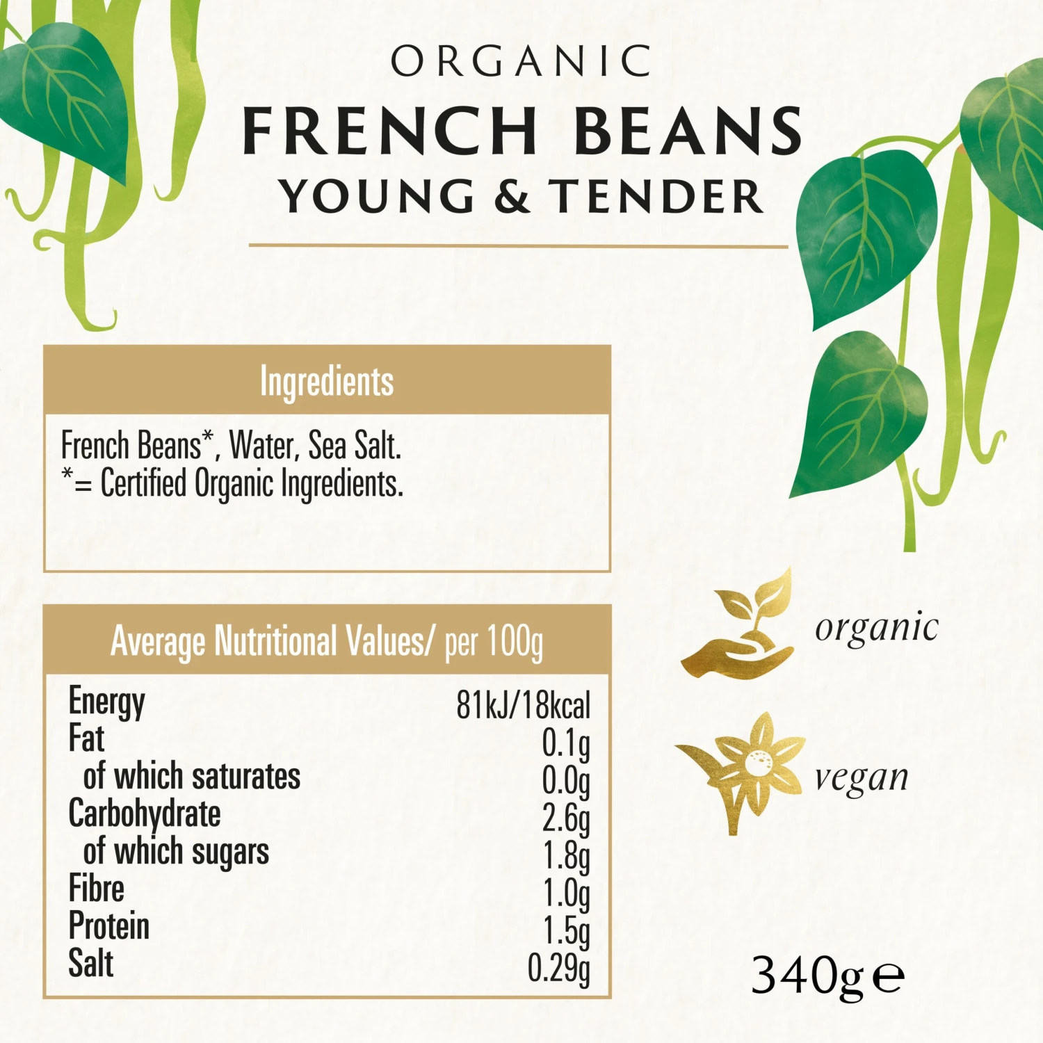 French Beans 340g - 6-Pack 2 French Beans 340g - 6-Pack - Image 2