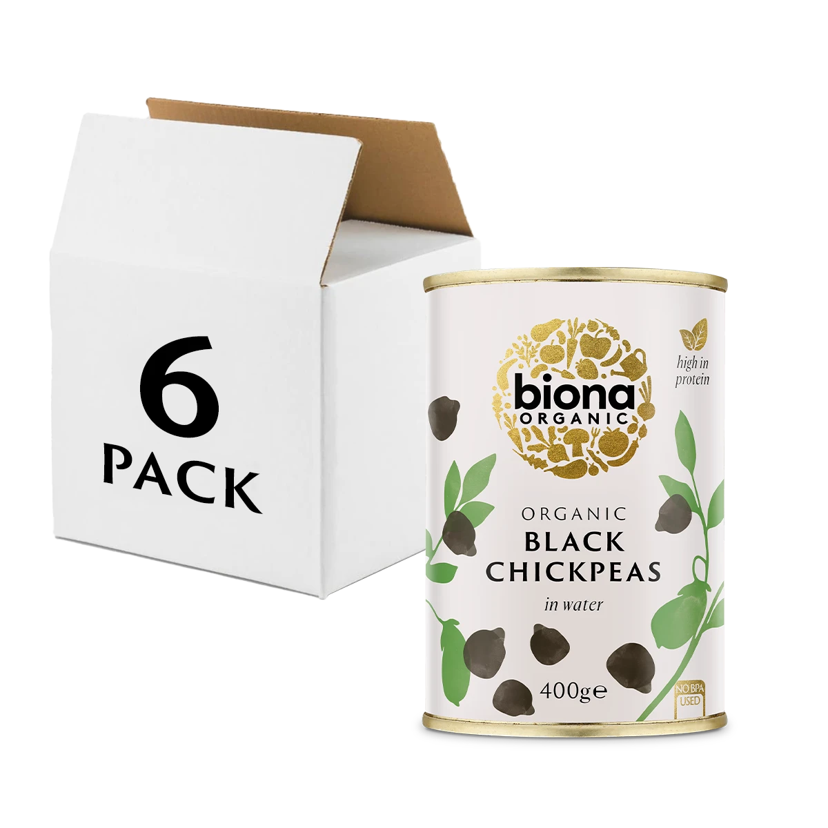 Black Chick Peas 400g - 6-Pack 1 Black Chick Peas 400g - 6-Pack