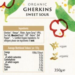 GHERKINS - 350g -Fresh Spice Kitchen 1616 BIONAGherkins350gBOP