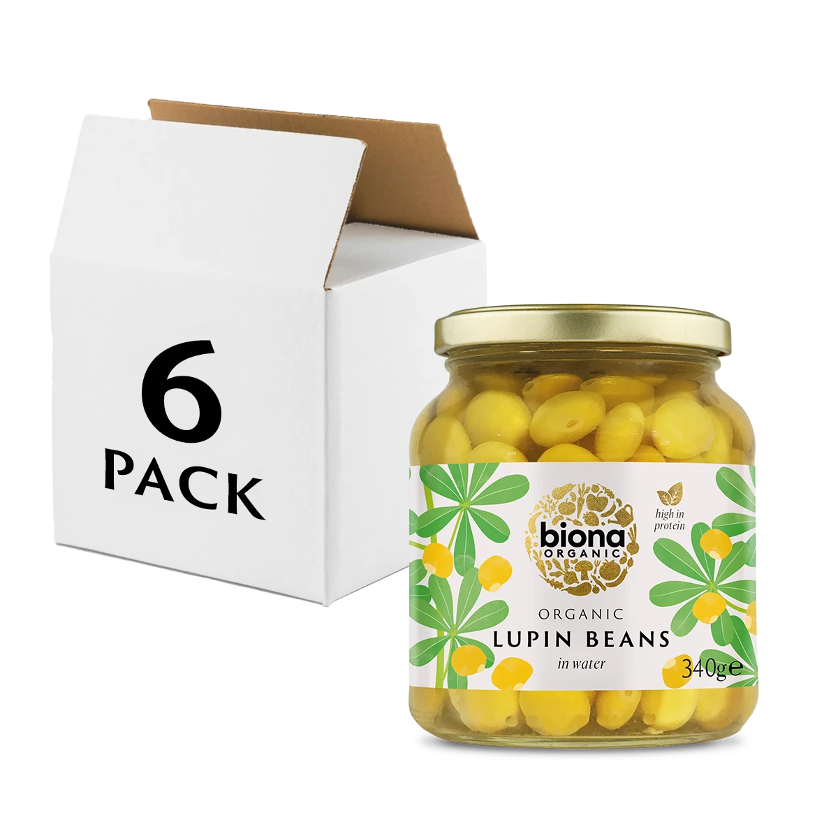Lupin Beans 340g - 6-Pack 1 Lupin Beans 340g - 6-Pack