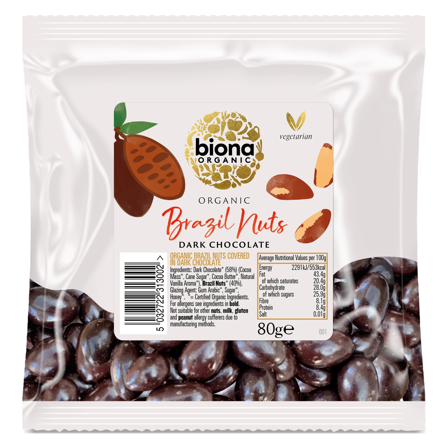 DARK CHOCOLATE COATED BRAZIL NUTS 1 DARK CHOCOLATE COATED BRAZIL NUTS