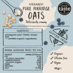 GLUTEN FREE PURE PORRIDGE OATS -Fresh Spice Kitchen 4 Amisa Porridge Oats BOP 4c9f22a5 9680 4a18 bd15 c4b505f1c5a5