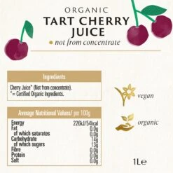 Tart Cherry Juice 1L -Fresh Spice Kitchen 4 Biona TartCherryJuice 1L BOP 2
