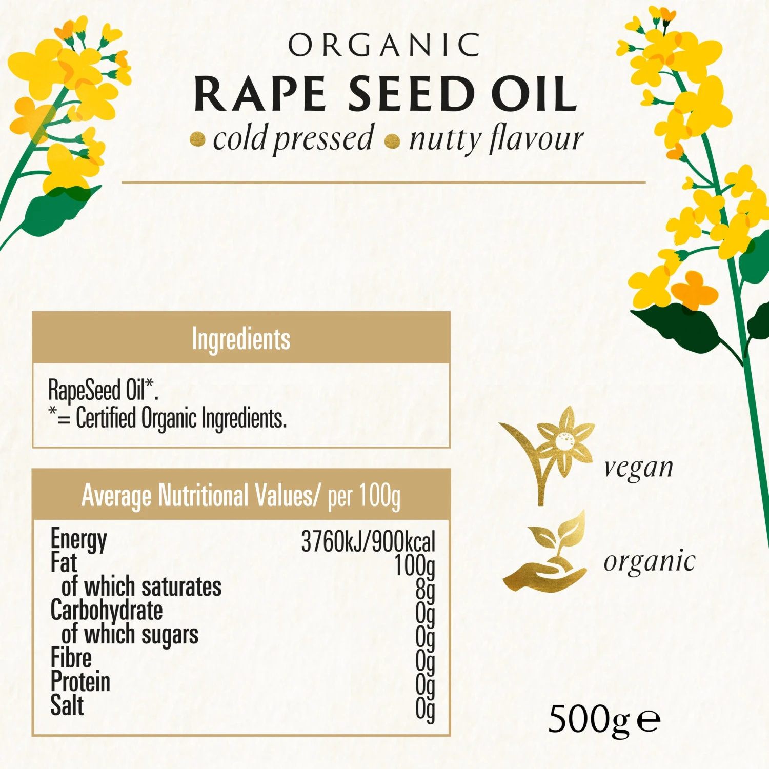RAPESEED OIL - COLD PRESSED 2 RAPESEED OIL - COLD PRESSED - Image 2