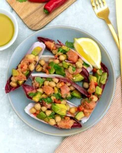 CHICK PEAS - 6 PACK -Fresh Spice Kitchen Biona Chickpea Chicory Cups 4