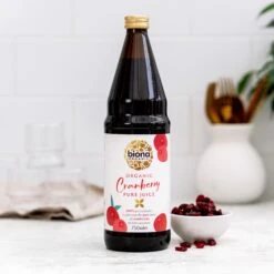 Biona Organic Cranberry Pure Juice - 6 Pack -Fresh Spice Kitchen Biona Cranberry Juice 2 1