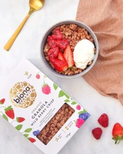 WILD BERRY CRISP GRANOLA -Fresh Spice Kitchen Biona Granolas 2