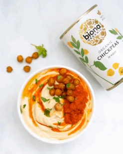 CHICKPEAS - 6 PACK -Fresh Spice Kitchen Biona Hummus 1 v2