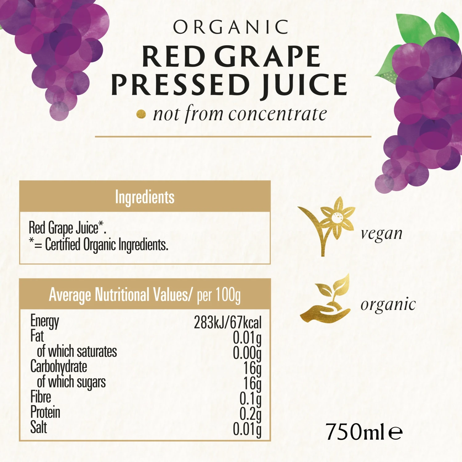 Red Grape Juice - 750ml 3 Red Grape Juice - 750ml - Image 3